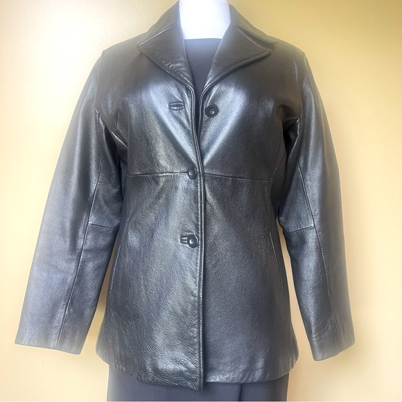 Vintage Wilsons Women’s Black Leather Jacket - Picture 2 of 14